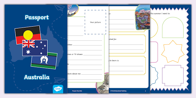 その他 ACJ Training School PASSPORT Back-to-School Passport Activity - Back to School - Twinkl