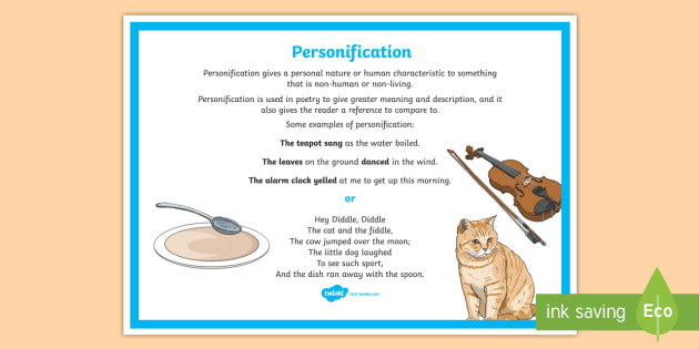 personification poems about animals