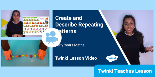 👉 Early Years Maths: Repeating Patterns Video Lesson 2