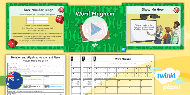 PlanIt Mathematics Year 4 Number and Algebra: Number and Place Value ...