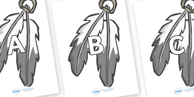 FREE! - A-Z Alphabet on Feathers (teacher made)