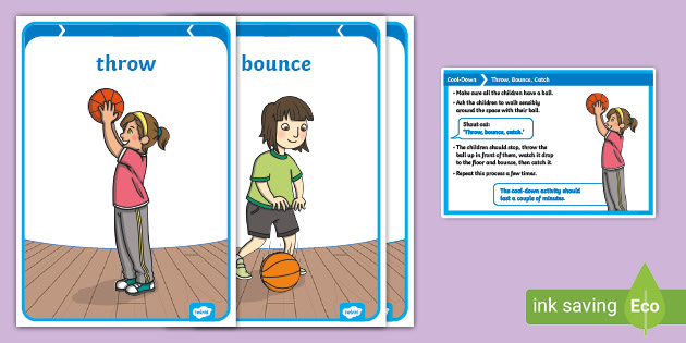 Foundation (Reception) Throw Bounce Catch Cool-Down Activity