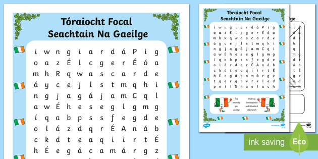 Seachtain Na Gaeilge Word Search Gaeilge Teacher Made