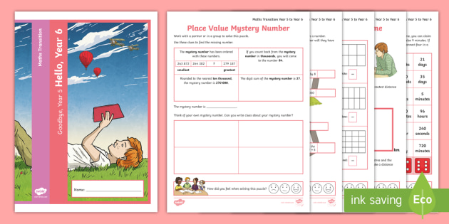 moving to year 6 maths transition booklet teacher made