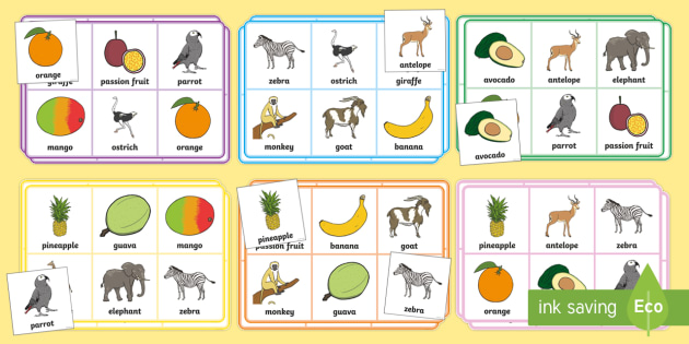 Fruit Bingo to Support Teaching on Handa's Surprise - game