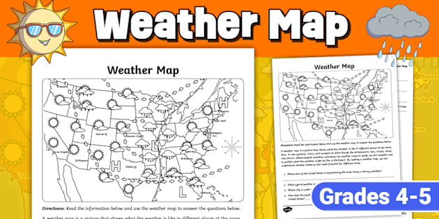 Using A Weather Map Answersheet Weather Worksheet New 11 Weather Map Worksheet With Answers