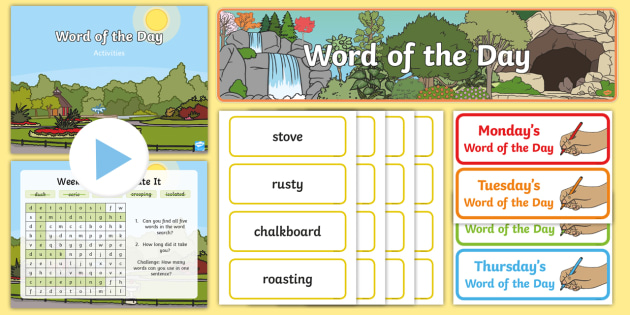 Year 1 Word of the Day Summer 1 Display Pack (teacher made)