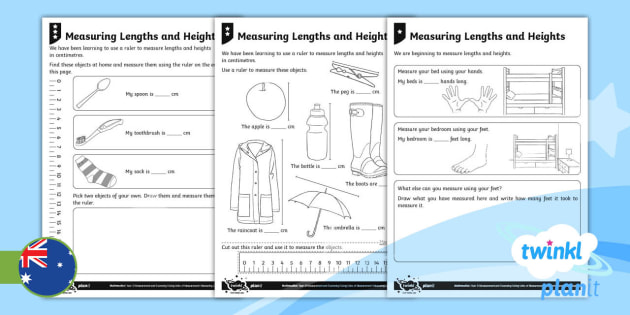  Year 3 Using Units of Measurement: Measuring Length and Height Home Learning Tasks