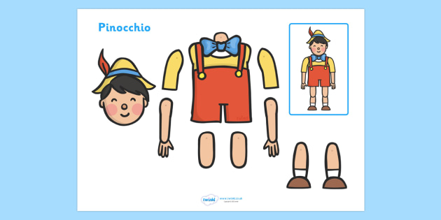 FREE! - Split Pin (Pinocchio Characters) (teacher made)