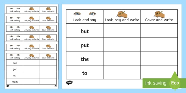 kindergarten reading sheets printable Worksheets Writing Frequency worksheets High Practice  Words