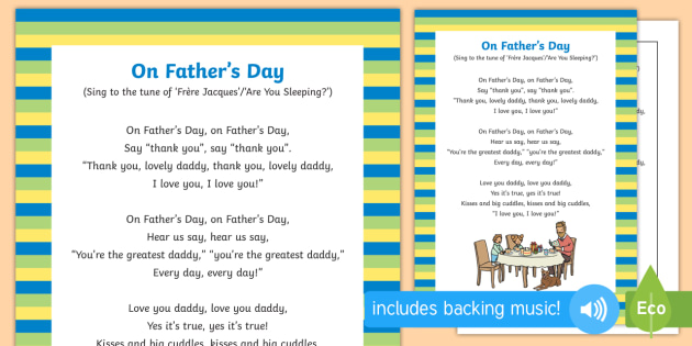 Download On Father S Day Song Teacher Made