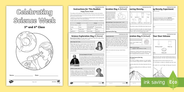 Science Week Activity Booklet | 5th/6th Class | Twinkl
