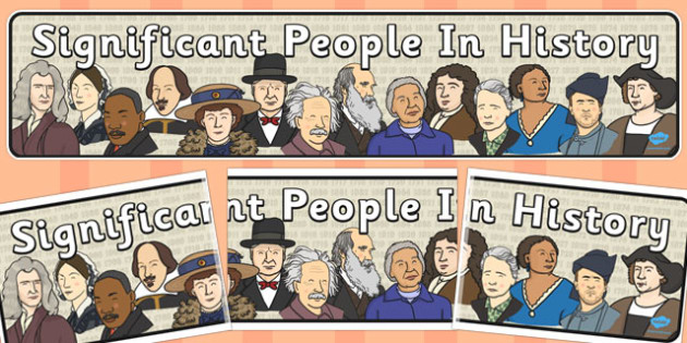 Significant People in History Display Banner