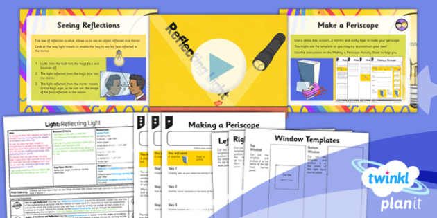 Science Light Reflecting Light Year 6 Lesson Pack 2 - 