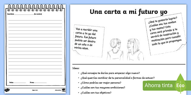 Carta editable del Profesor al estudiante - Vuelta al Colegio