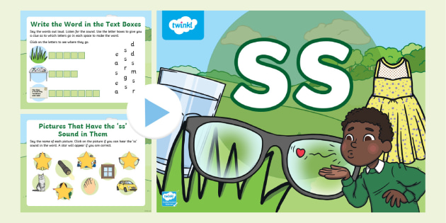 ss phonics worksheets and games - Galactic Phonics