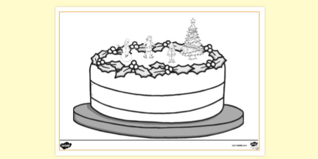 Birthday cake coloring page by SlayaArt on DeviantArt