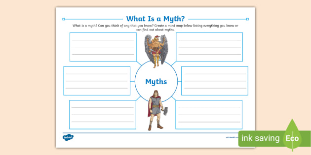 What is a myth? Mind Map (teacher made)