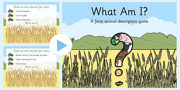 Farm Animal What Am I Interactive Powerpoint Game