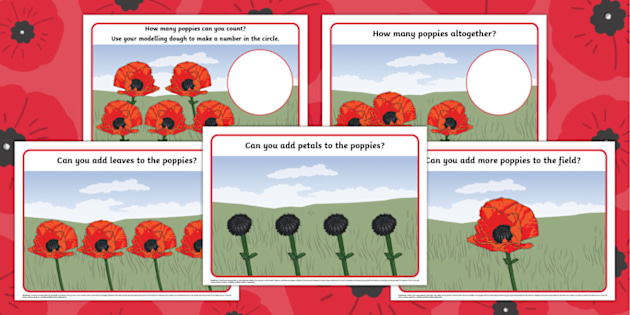 Poppy Modelling Dough Mats