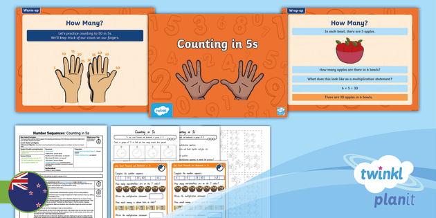 Level 2 Number Sequences: Skip Count Forwards and Backwards in 5s Lesson 2