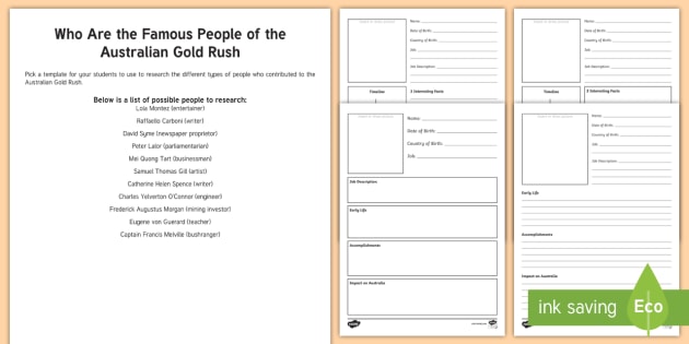 Research papers on the gold rush