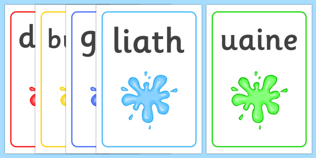 Scottish Gaelic Colours Display Posters