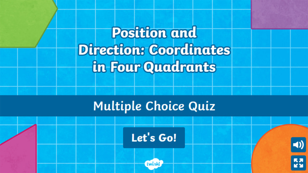 Position and Direction: Describe Position Multiple Choice Quiz