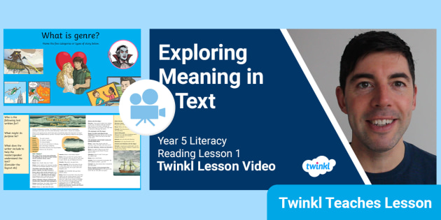 KS2 (Ages 9-10) Reading: Exploring Meaning Video Lesson 1