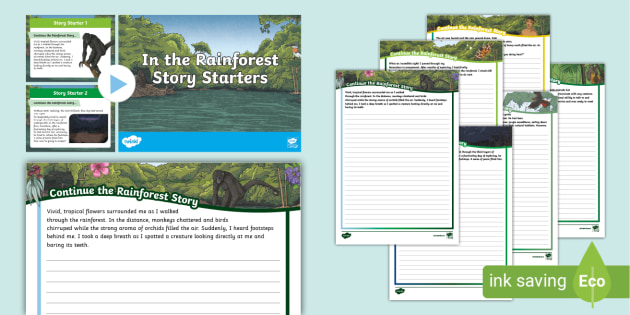 KS2 In the Rainforest Story Starter Resource Pack