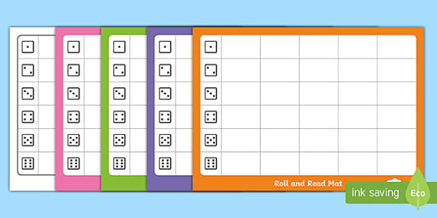Editable Roll And Read Mat Template
