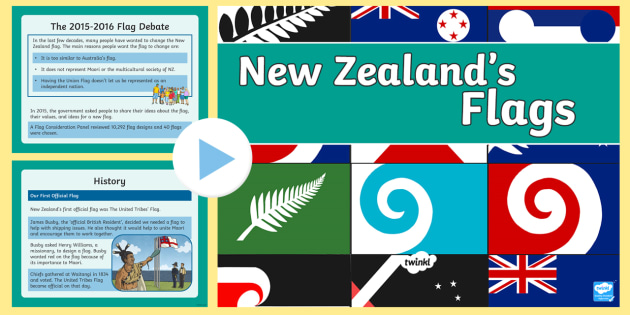 New Zealand S Flag Powerpoint Teacher Made