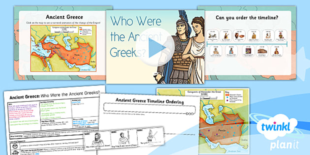 History Ancient Greece Who Were The Ancient Greeks Ks2 Lesson Pack 1