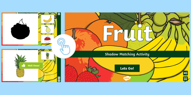 Fruit Shadow Matching Activity (teacher made)