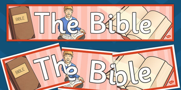 The Bible Display Banner Teacher Made
