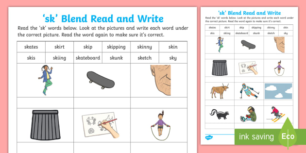 Sk Phonics Words Blending Activity Literacy Resources