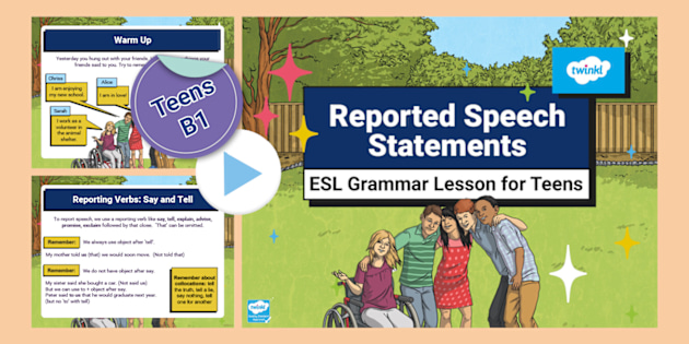 Reported Speech Lessons | twinkl.com.au