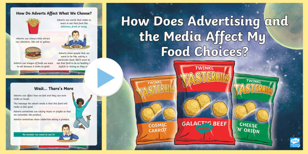 How does advertising affect food choices