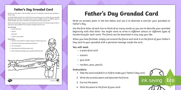 grandad poems fathers day