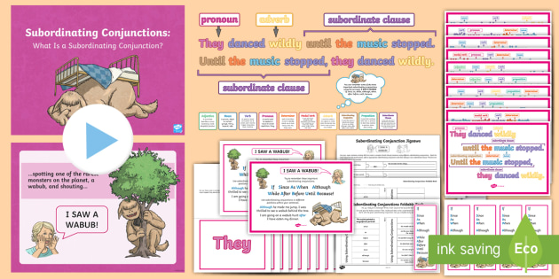 Subordinating + Coordinating Conjunctions - BUNDLE