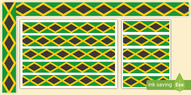 Jamaican Flag Display Borders (teacher made)