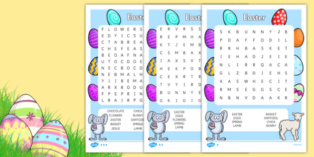 ks1 easter word search teacher made