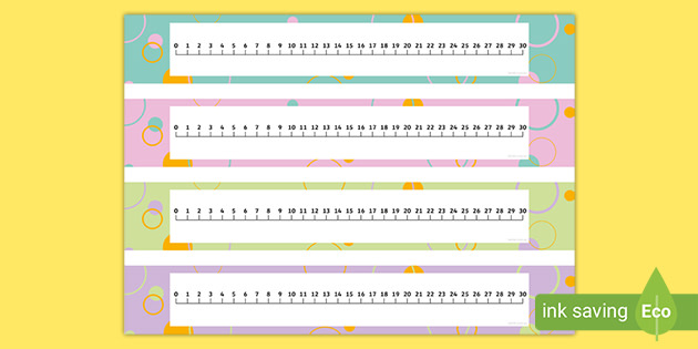 Numbers 0 30 On Number Line Odds And Evens