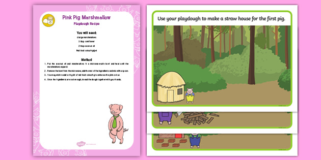 three little pigs play doh