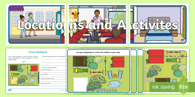 Locations And Activities My Backyard Lesson Pack