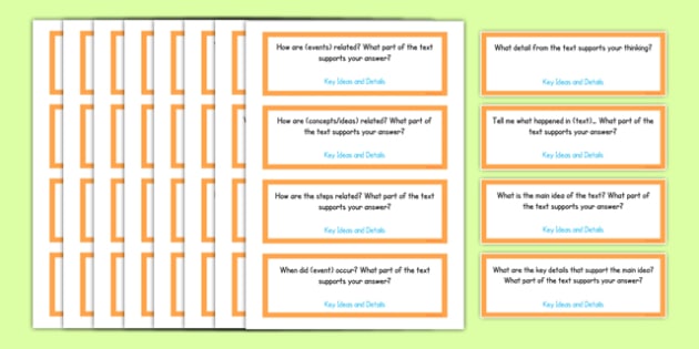 Third Grade Reading Informational Texts Editable Question Cards