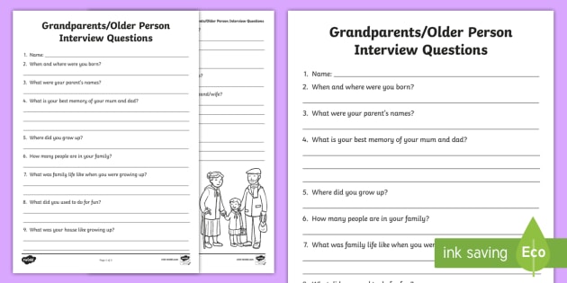 family interview paper