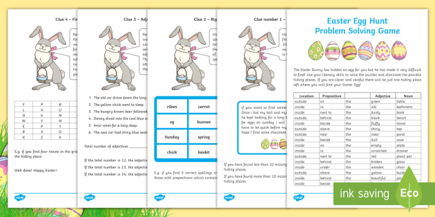English Maths Easter Egg Hunt Game Ks1 Teacher Made