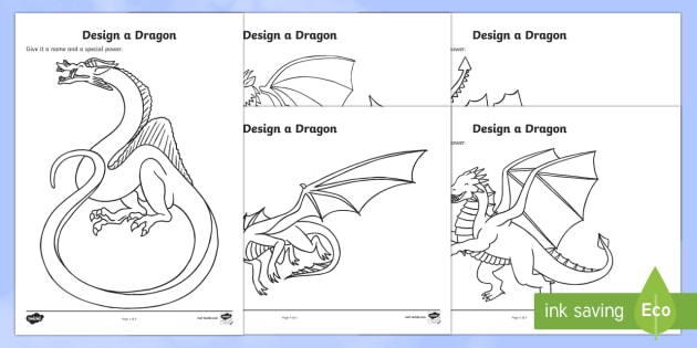 St. George's Day Design a Dragon Worksheet / Worksheets