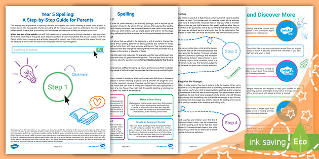 Year 5 Spelling: A Step-by-Step Guide for Parents